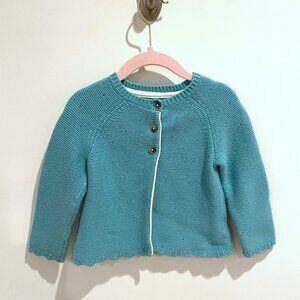 Baby Boden Blue Cardigan -12-18M